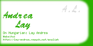 andrea lay business card